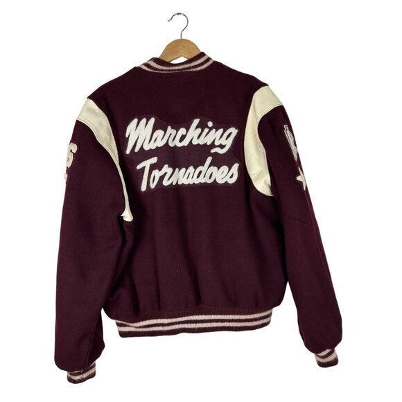 VTG Trophy Jackets Marching Tornadoes Varsity Letterman Jacket Large Wool USA - Picture 2 of 14